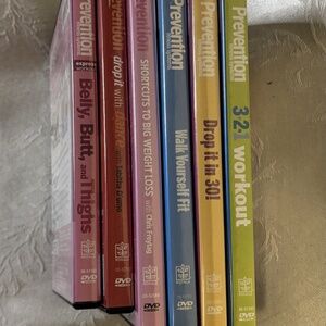 Workout DVDs set of 6 by Prevention
